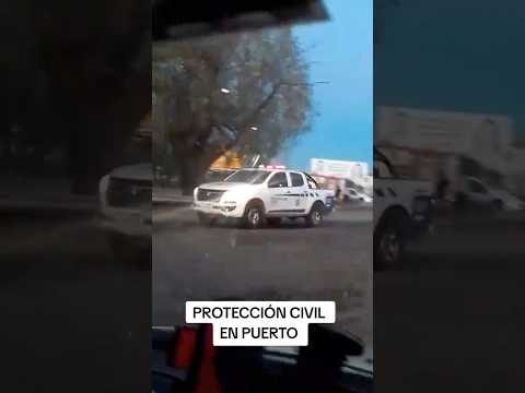 Chevrolet S10 móvil de protección civil en puerto general San Martín