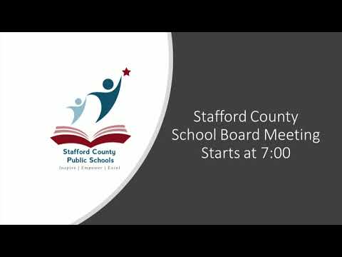 Stafford School Board 10 23 18