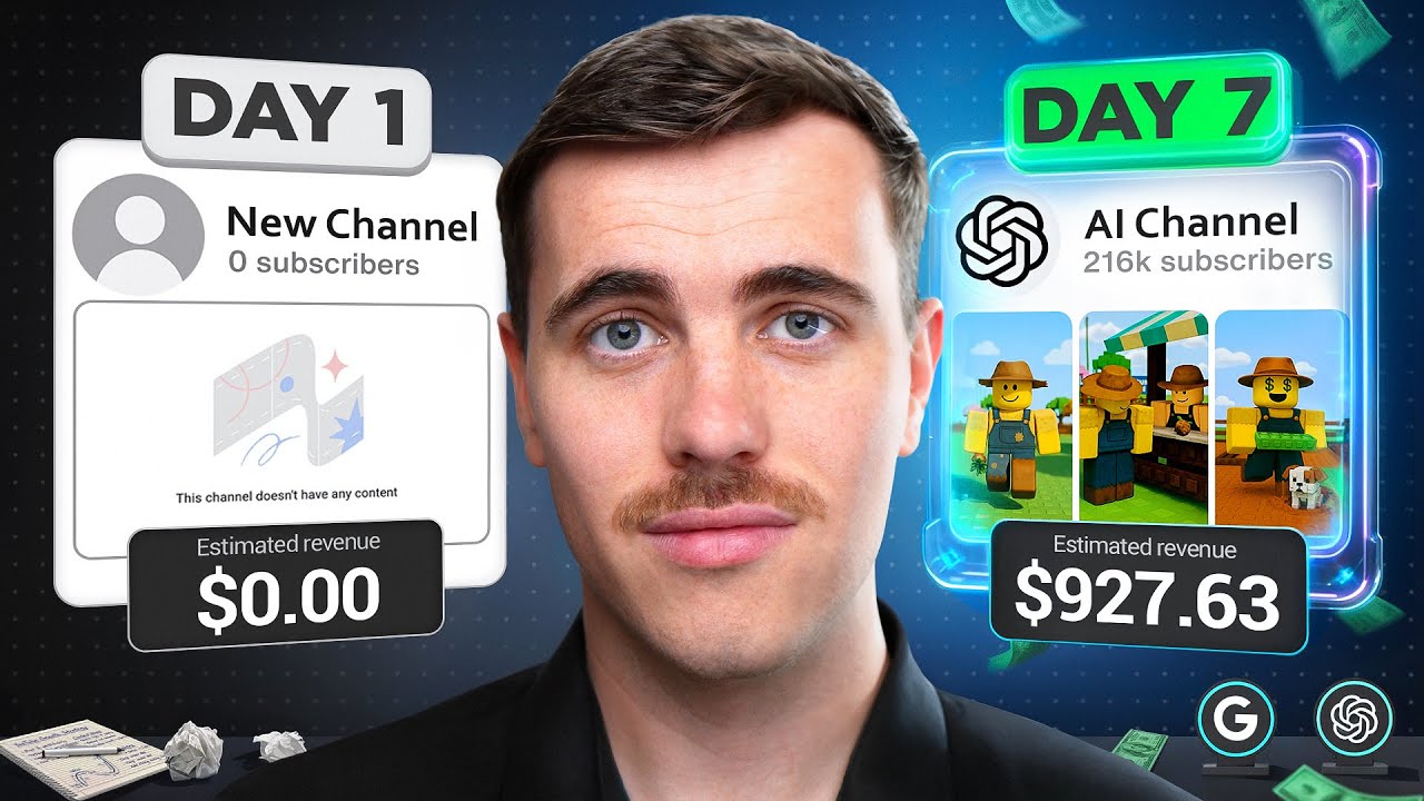 I BLEW UP a YouTube Channel in 7 Days with AI