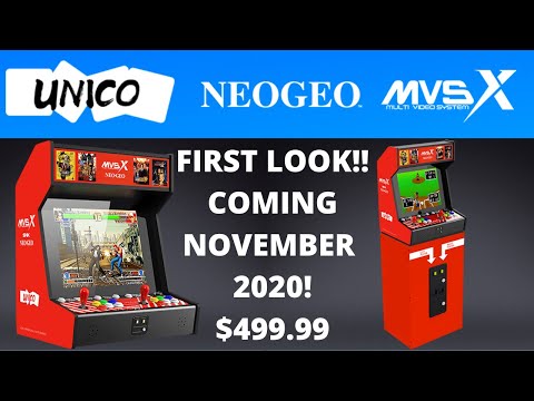 First in depth look at the Unico SNK Neo Geo MVSX Home arcade cabinet!