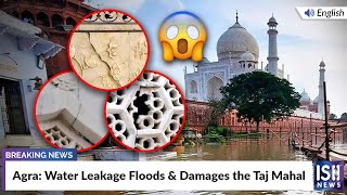 Agra: Water Leakage Floods the Main Dome of Taj Mahal