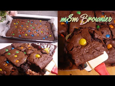 m&m fudge brownies | perfect fudge brownies  | fudge brownie m&m's