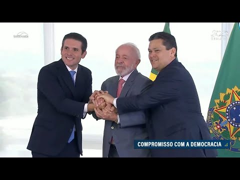 Em encontro com Lula, Davi reafirma diálogo e colaboração entre Poderes