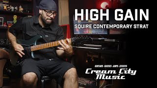 Video thumbnail for HIGH GAIN: Squier Contemporary Stratocaster HH FR Demo by Cream City Music