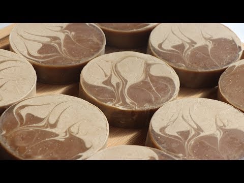 Forever Coffee (Using the Infinity Swirl) Cold Processed Soap