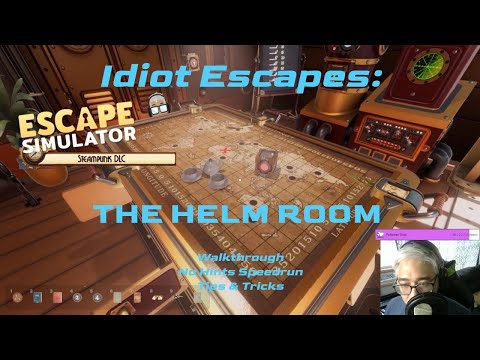 Idiot Escapes: The Helm Room Walkthrough. Escape Simulator Steampunk DLC