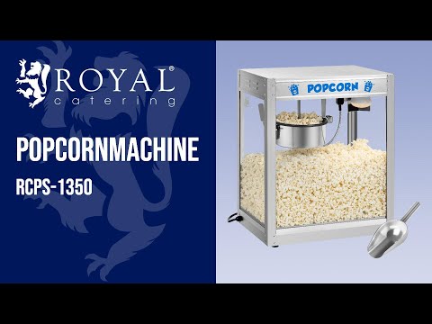 Video - Popcornmachine - Roestvrij staal