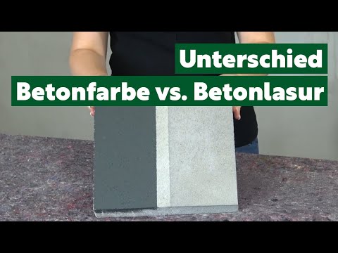 Was ist der Unterschied zwischen Betonfarbe und einer Betonlasur?