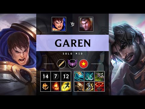 Garen Mid vs Jayce: Killing spree - VN Master Patch 14.24