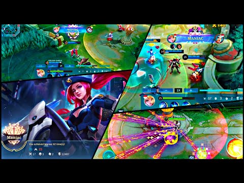 2X Maniac 🔥🥵 17 Kills | Late Game Queen Layla | -  Build  Top 1 Global Layla | Mlbb !!