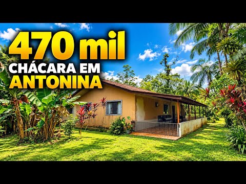 CHÁCARA EM ANTONINA | LUGAR TURÍSTICO | POMAR, CASA, TANQUE DE PEIXE 