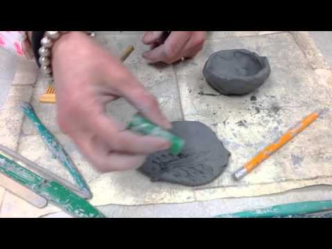 Adding texture to clay