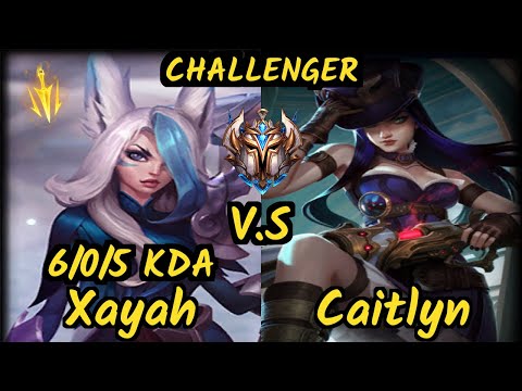 Chrisberg (XAYAH) vs CAITLYN - 6/0/5 KDA BOTTOM ADC CHALLENGER GAMEPLAY - EUW