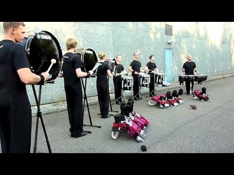 Starriders Drumline 2011 DCE Final Warm Up 1