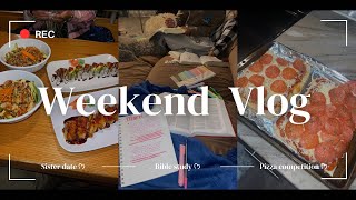 WKND DIARIES ᥫ᭡ | Sushi & girl talk, bible study, and more.