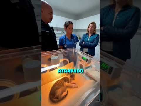 Gatito ATRAPADO en la pared 3 días - El gerente se negó a ayudar