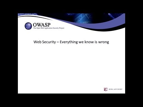 Image thumbnail for talk Application Security: Everything we know is wrong