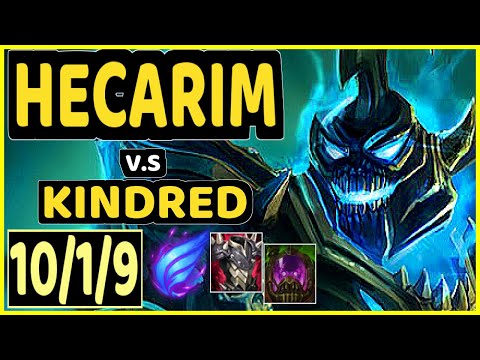 HECARIM vs KINDRED - 10/1/9 KDA JUNGLE GAMEPLAY - KR Ranked GRANDMASTER