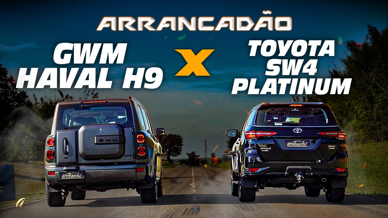 TOYOTA SW4 X GWM HAVAL H9 NO ARRANCADÃO! Novidade chinesa anda mais que o tradicional SUV japonês?