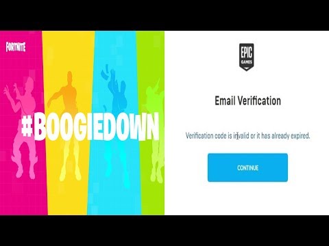 Fortnite - BoogieDown Emote - Verification Code is invalid or already expired ERROR - Step By Step! Video