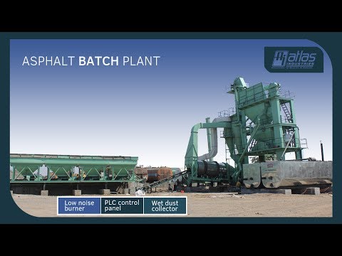 Asphalt batch mixing plant