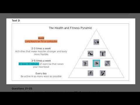 ISE I (B1) Reading & Writing Exam - Questions 21-25