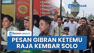 Temui 'Raja Kembar' Keraton Solo seusai Salat Jumat, Gibran Titip Pesan agar Tetap Jaga Kondusifitas
