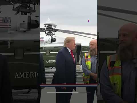 Trump speech inaudible as US networks boycott White House event | AJ #shorts