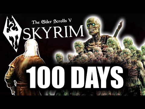 Can I Survive 100 Days in Zombie Survival Mode? - Perfectly Balanced Skyrim Challenge #live