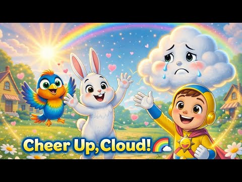 Sunny Spark Cheers Up Grumpy Cloud! 🌤️ Fun Kids Sing-Along Adventure | Episode 1 #cartoon #kidssong 