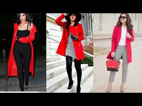 Moda mujer 2020 / COMO COMBINAR un abrigo rojo / Fahsion Love