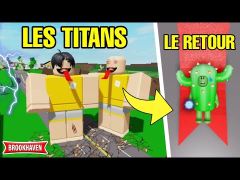 CACTUS AFFRONTE LES TITANS DE BROOKHAVEN (INCROYABLE) ! ROBLOX - BROOKHAVEN RP