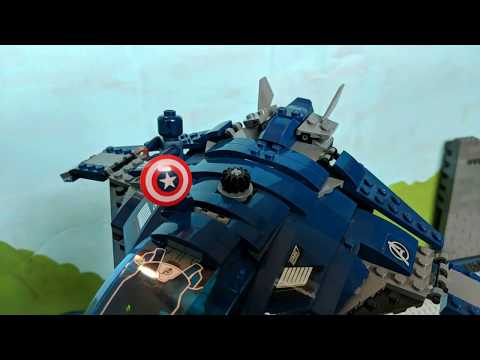 Cap vs. Quinjet Lego Stop Motion