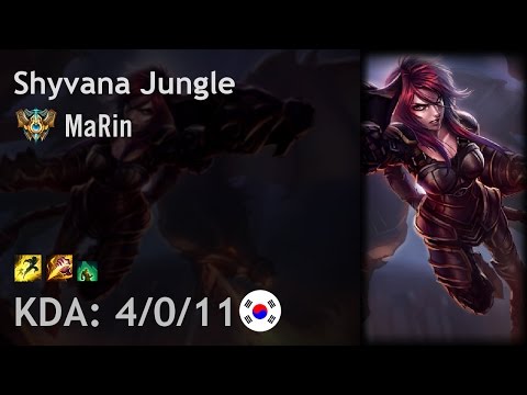 Shyvana Jungle vs Lee Sin - MaRin - KR Challenger Patch 6.19