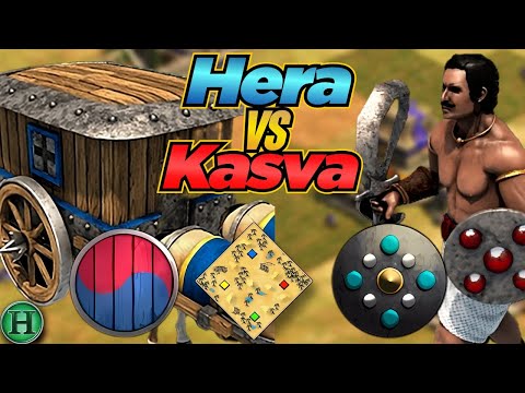 Koreans vs Dravidians | 1v1 Arabia | vs Kasva | AoE2