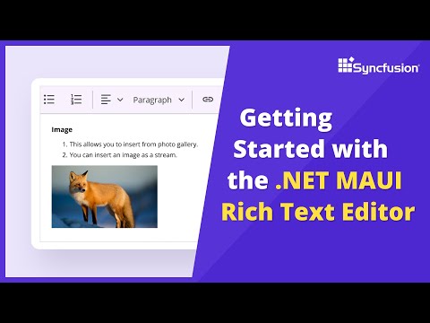 Getting Started with the .NET MAUI Rich Text Editor