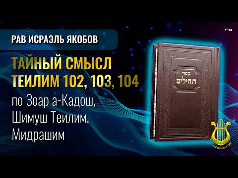 📖 Теилим 102, 103, 104 - Тайный Смысл. Рав Исраэль Якобов.