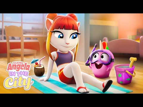 Beach Day at Home 🏖️ Talking Angela: In The City (Episode 21)