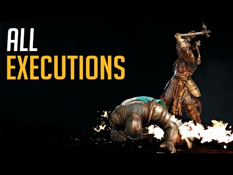 For Honor - All Executions Fastest to Slowest with timer and HP gain