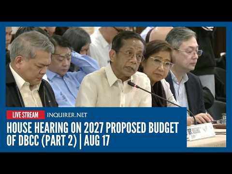 House hearing on 2027 proposed budget of Development ...
