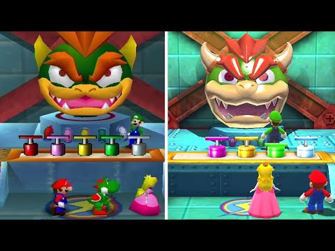 Mario Party: The Top 100 vs Mario Party 2 - All Minigames Comparison (3DS vs N64)