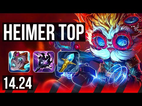 HEIMERDINGER vs SION (TOP) | 6 solo kills, Rank 14 Heimer | NA Master | 14.24