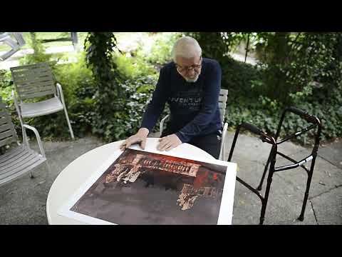 Vasilije Jordan - Venecija - potpisivanje serigrafije - edicija CROATIA UMJETNINE