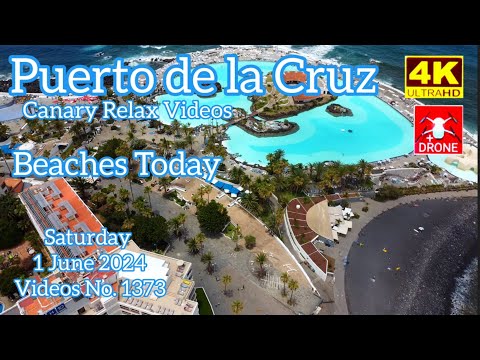 Tenerife 🏝️ Puerto de la Cruz Beaches Today 1 June 2024 Teneriffa