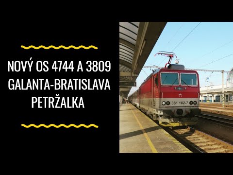 Nový os 4744 a 3809 Galanta - Bratislava Petržalka a opačne