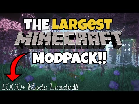 The LARGEST Minecraft Modpack EVER CREATED 2023!! [1000+ MODS]