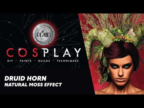 Cosplay Painting Tutorial Druid Horns – Creating a Natural Moss Effect