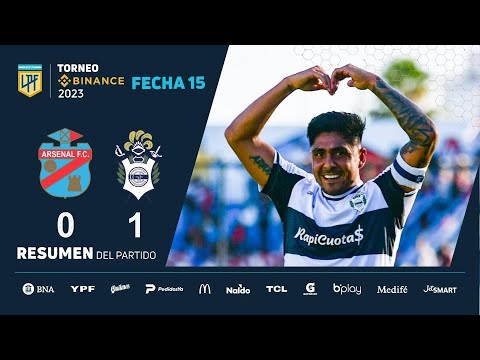 #TorneoBinance 2023 | Fecha 15 | resumen de Arsenal - Gimnasia