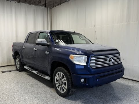 2015 Toyota Tundra 4WD Crewmax Short Bed 5.7L Platinum in Blue for sale at Park Mazda in Sherwood Park, AB