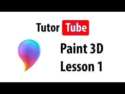 Paint 3D Tutorial Lesson 1 Interface